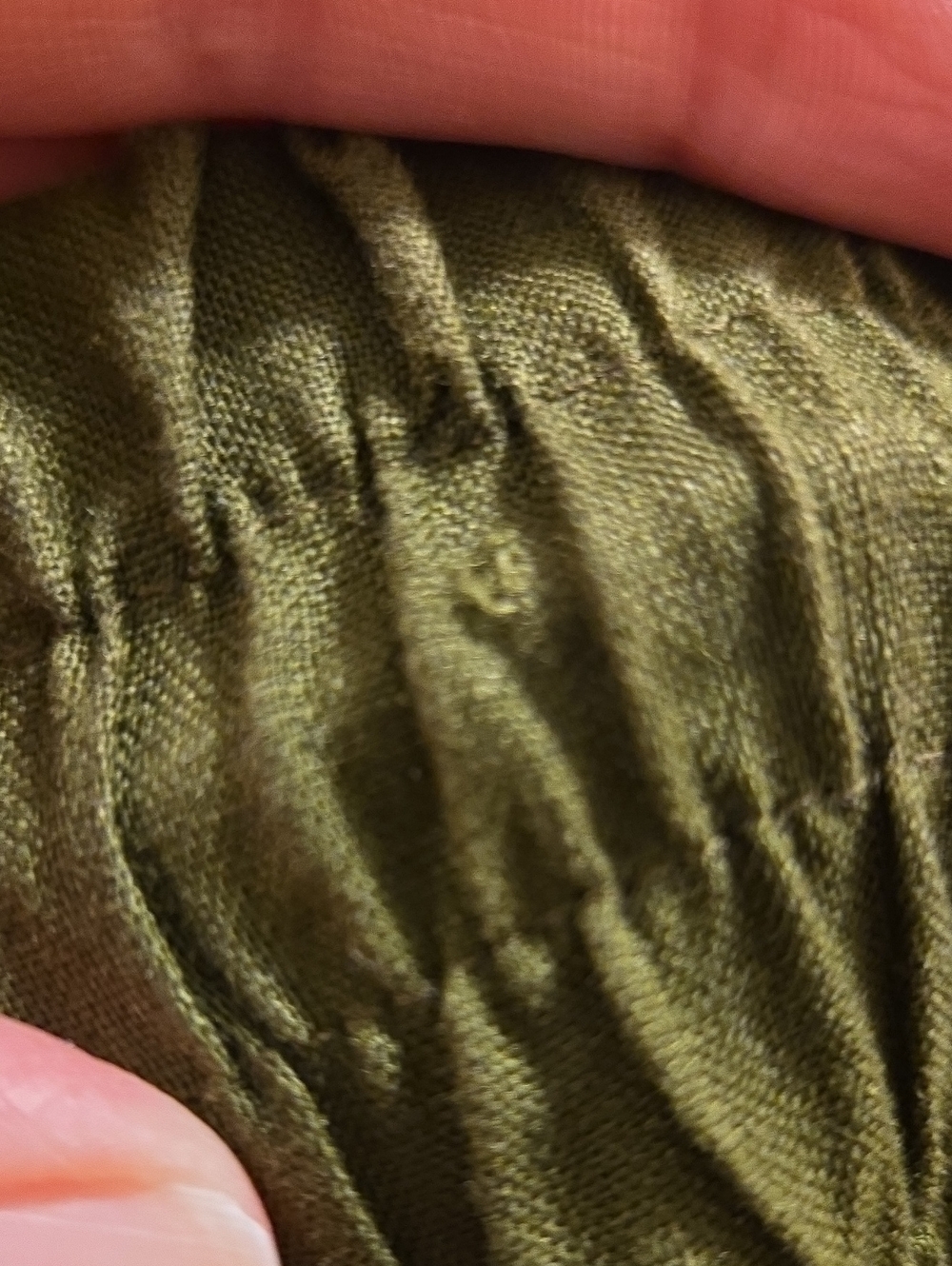 Quince Women's Olive Green Linen Elastic Waist Wide-Leg Pants Size Small - Picture 7 of 7
